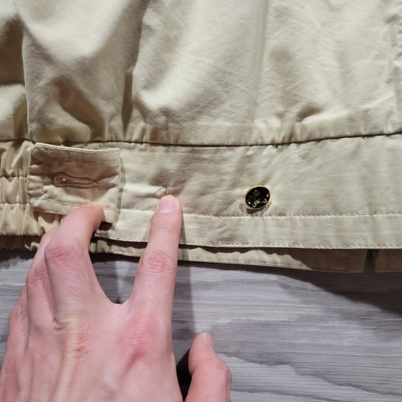 Woods & Irons Royal Golf Course Jacket Beige Mens Size L Rare Logo Button - Picture 11 of 15